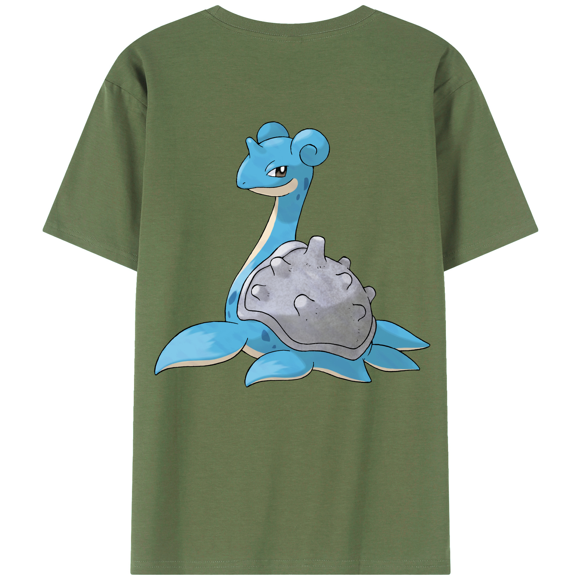 （画像用） ポケットモンスター Pokémon 綿100％ メンズ半袖Tシャツ（バックプリント） 通気性